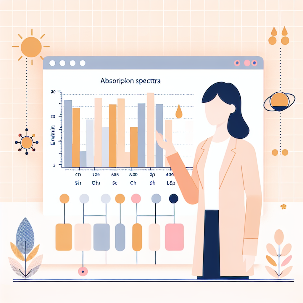멜라닌 종류별 자외선 흡수 스펙트럼 비교