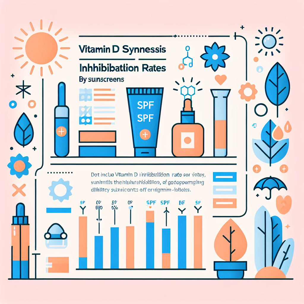 자외선 차단제 SPF별 비타민D 합성 억제율 비교