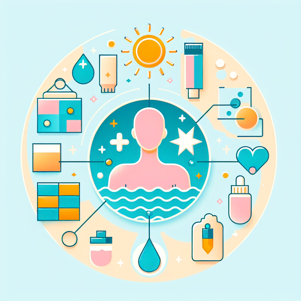 수영장 자외선 반사로 인한 피부 손상 과정