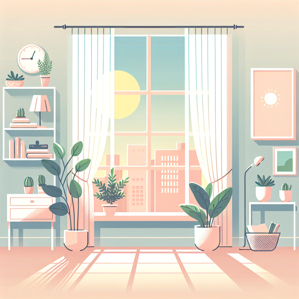 실내에서도 자외선 노출되는 창가의 모습