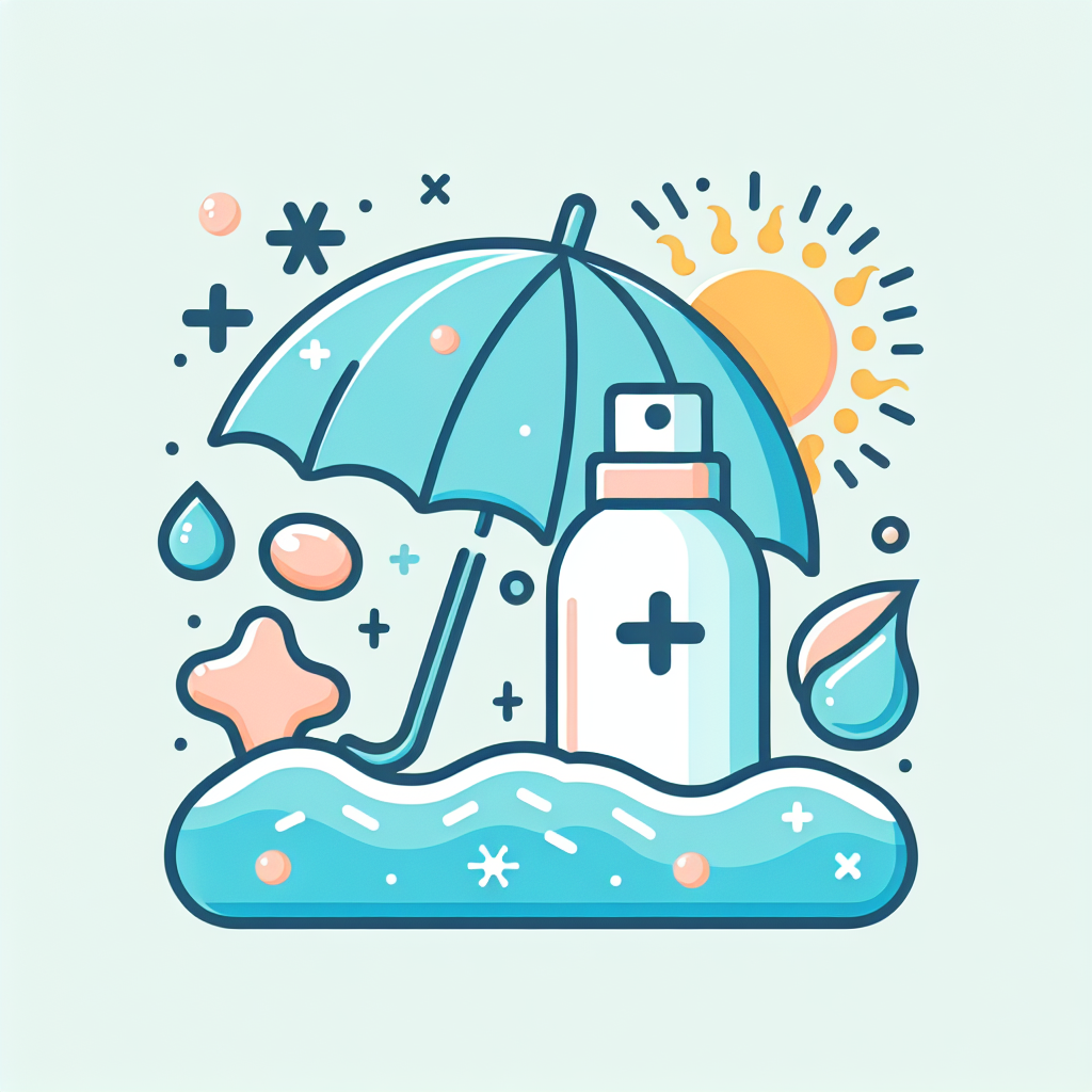 물과 마찰로 인한 썬크림 손실