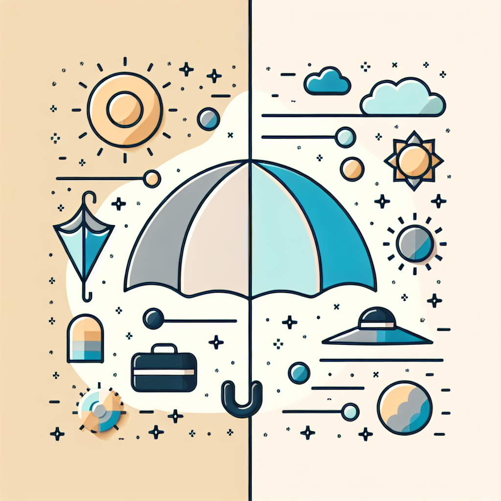 양산과 모자의 자외선 차단 효과 비교