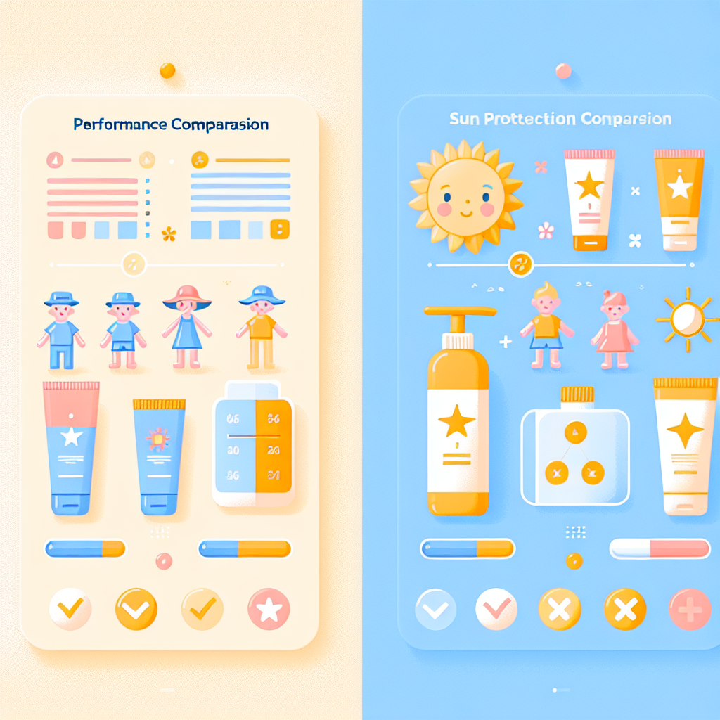 어린이 자외선 차단 제품 성능 비교