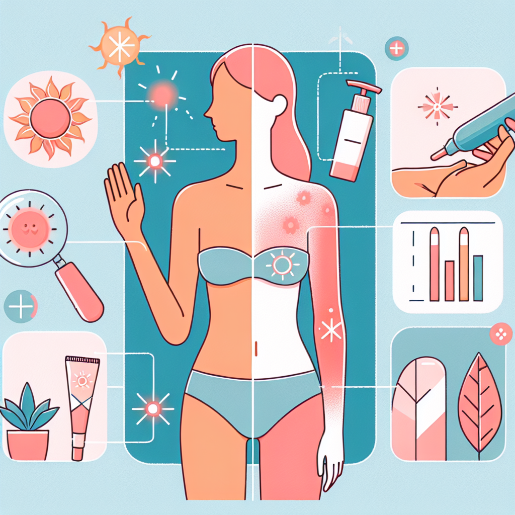 자외선 노출량에 따른 일광화상 단계별 증상