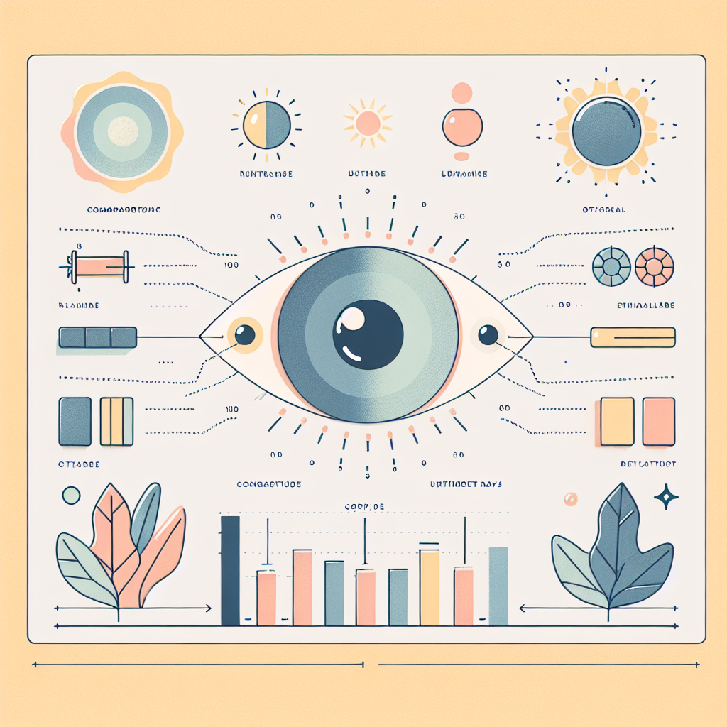 백내장 유형별 자외선 연관성 비교 차트