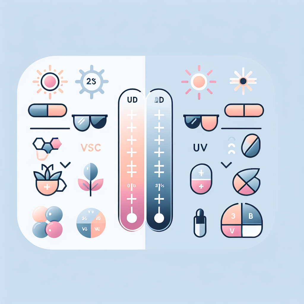약물별 자외선 민감성 정도 비교차트