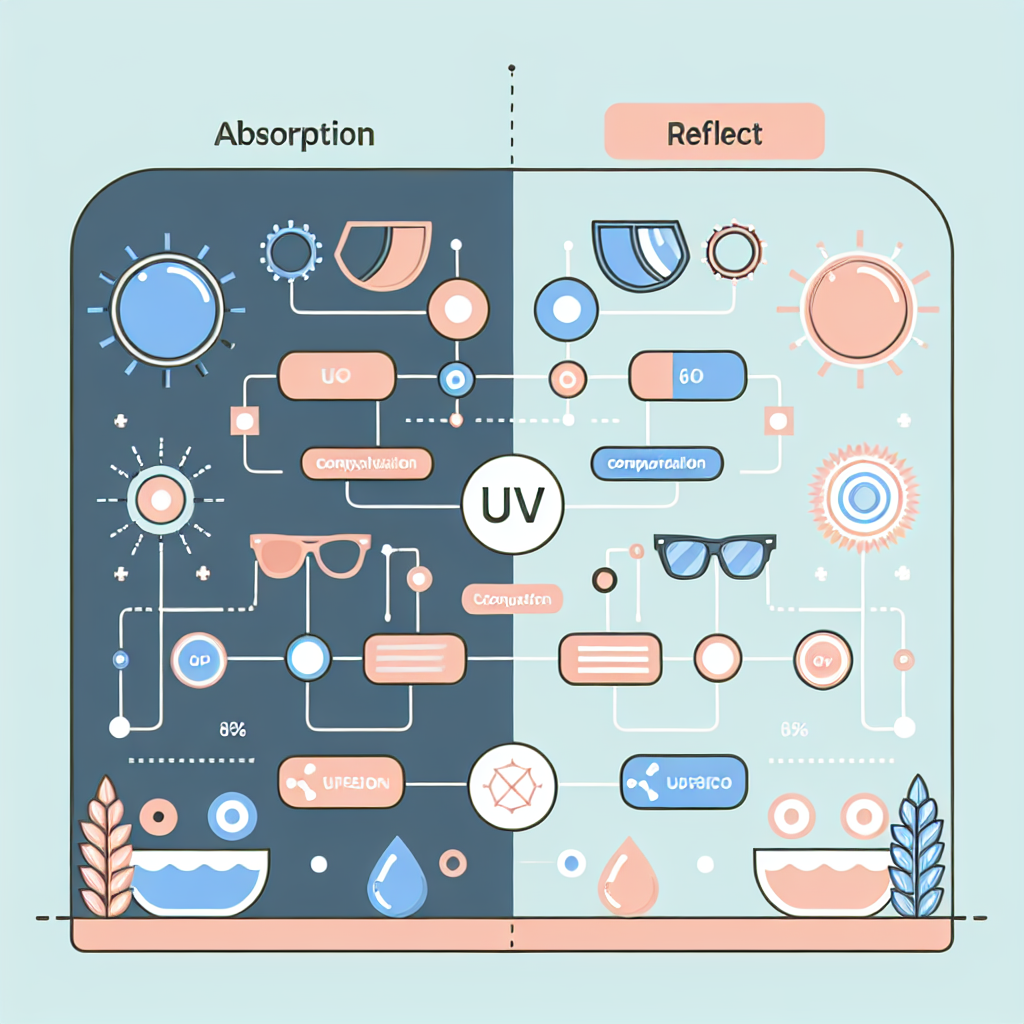 UV 차단 렌즈의 흡수형과 반사형 메커니즘 비교