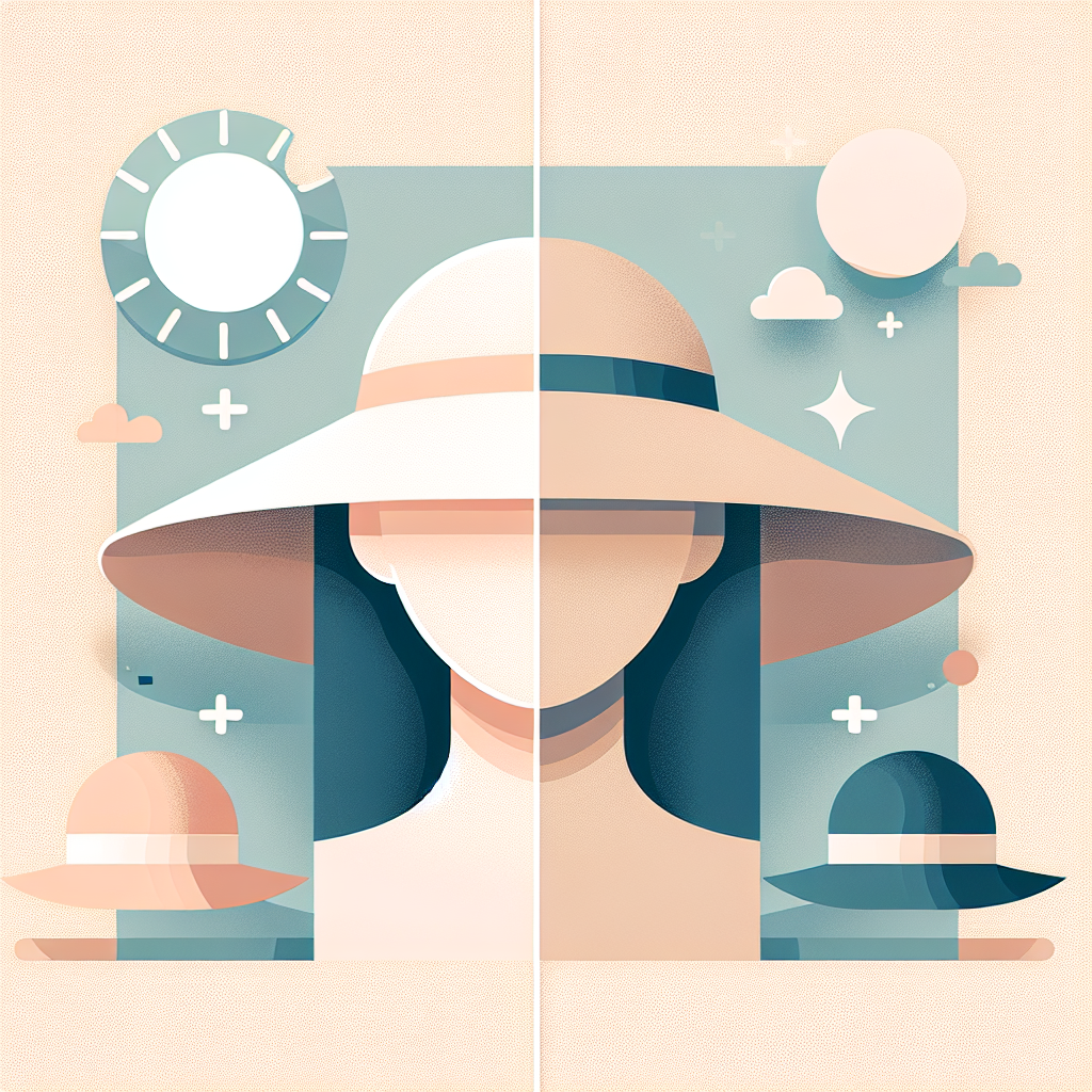 자외선 차단 모자 효과적인 형태 비교 분석