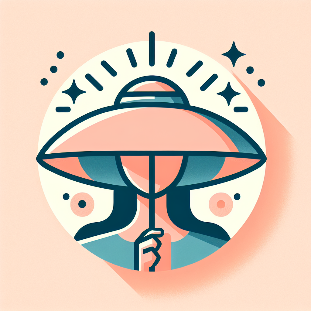 모자와 양산 병용 시 자외선 차단 효과 증대