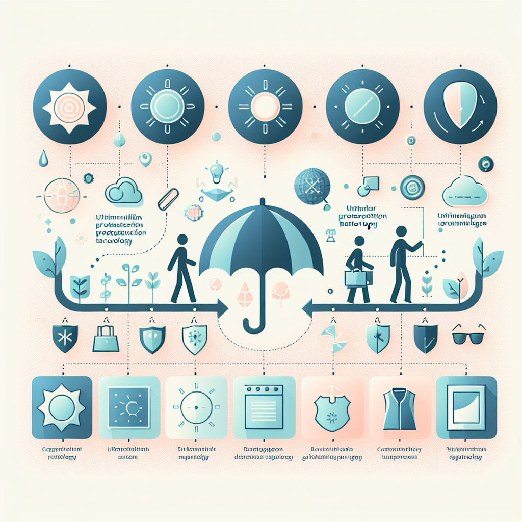 자외선 차단 섬유 기술의 발전 과정을 보여주는 연대기
