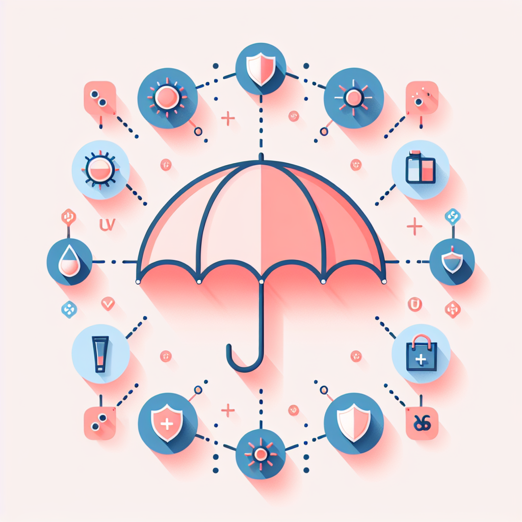 완벽한 자외선 차단 양산의 구조도