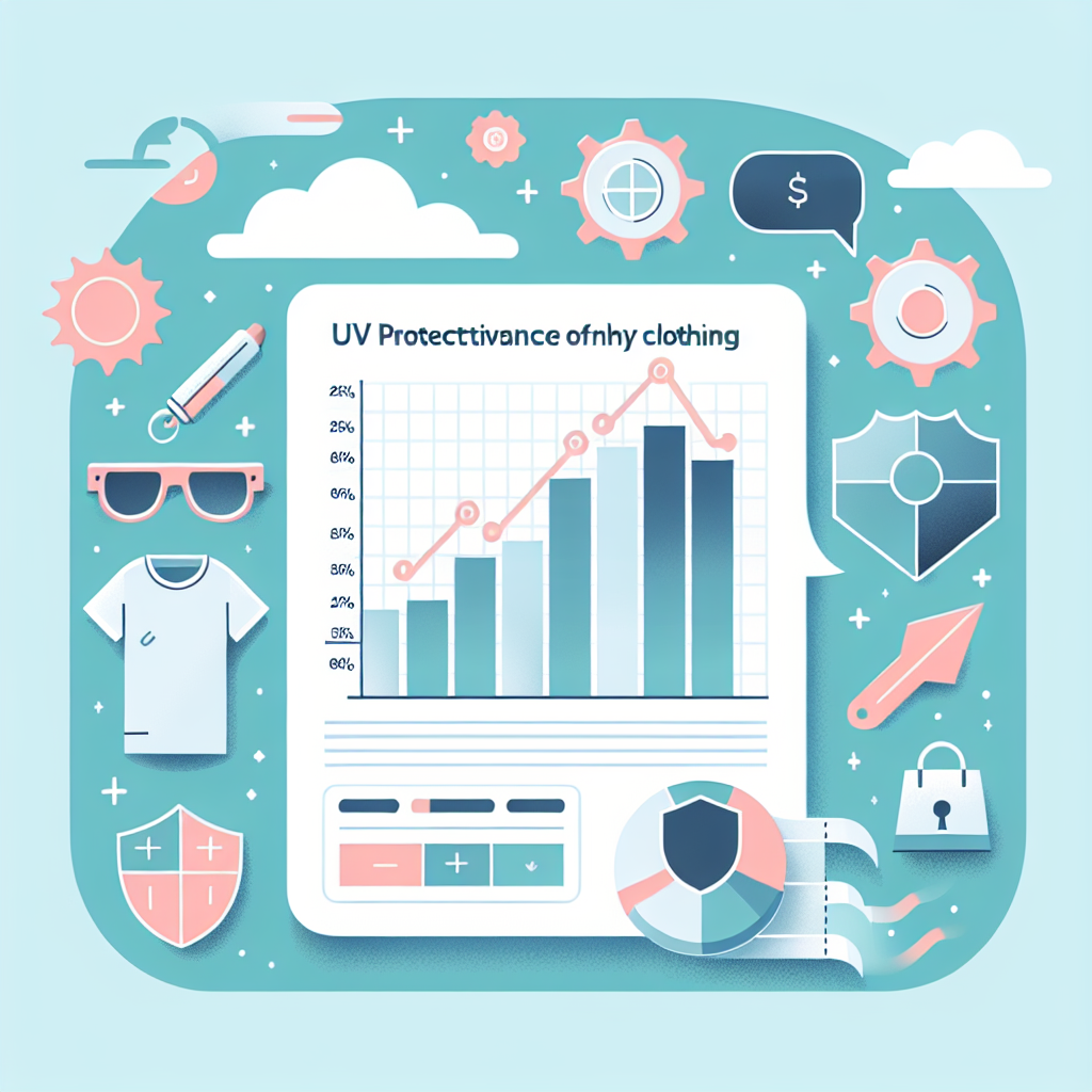 자외선 차단 의류 성능 변화 그래프