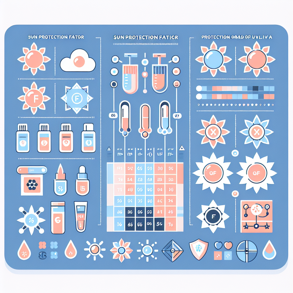 SPF와 PA 지수 비교 차트