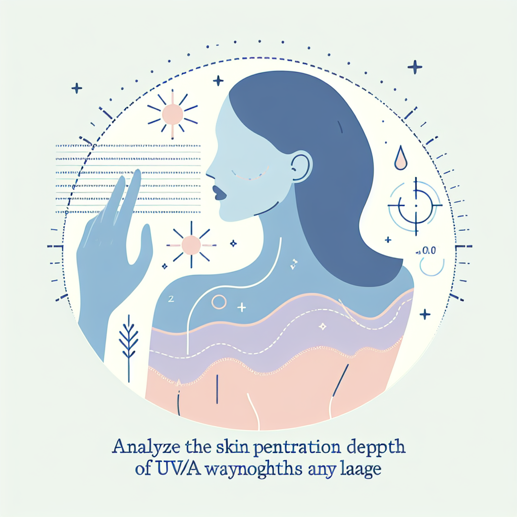 UVA 파장의 피부 침투 깊이 분석