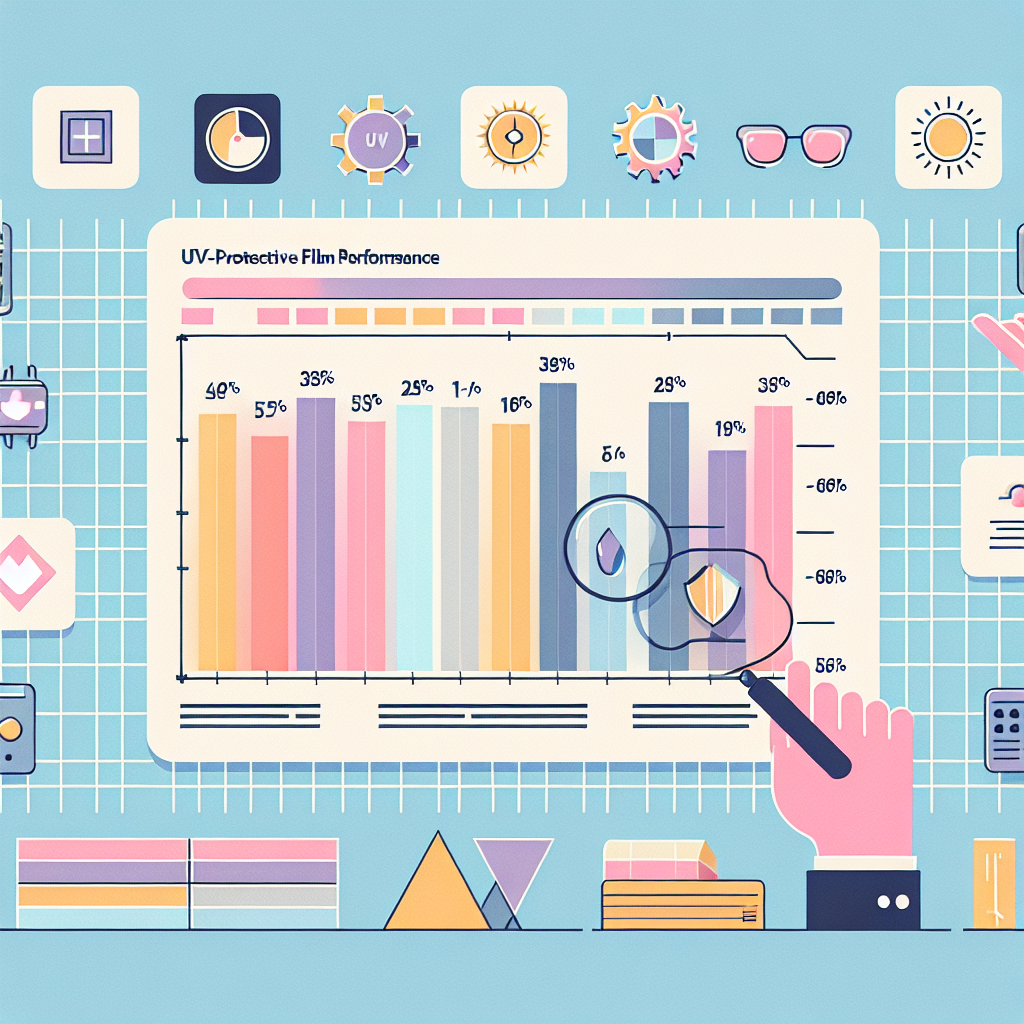 UV 차단 필름 성능 비교 차트