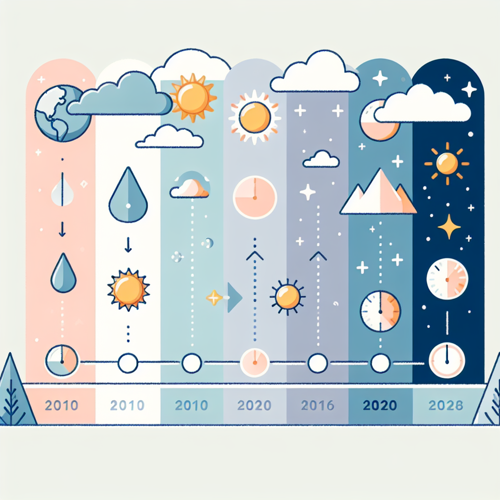 시간대별 자외선 강도 변화