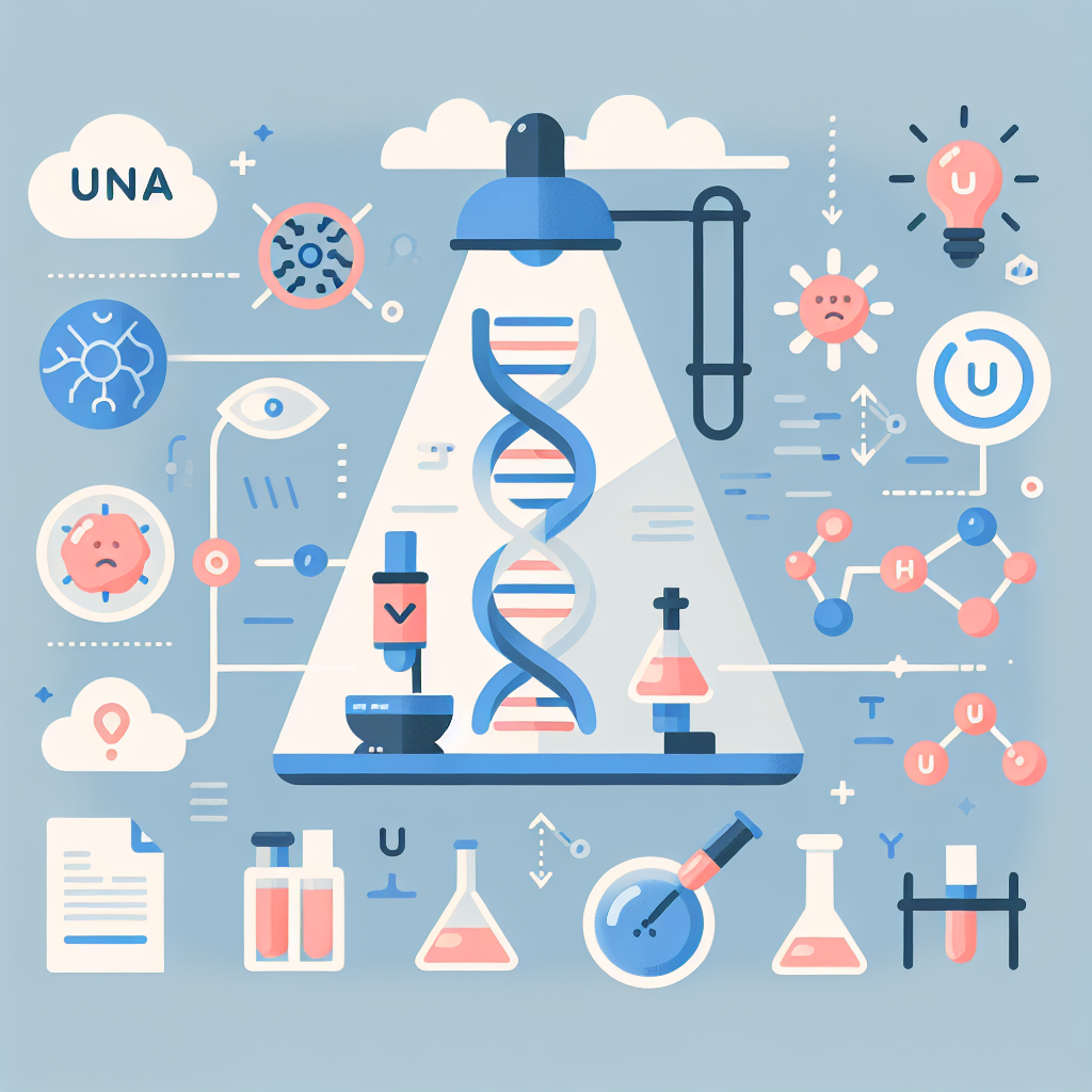 UV 램프 DNA 손상 메커니즘 설명도