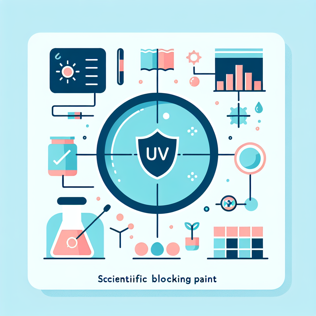 UV 차단 페인트의 과학적 원리 설명 다이어그램