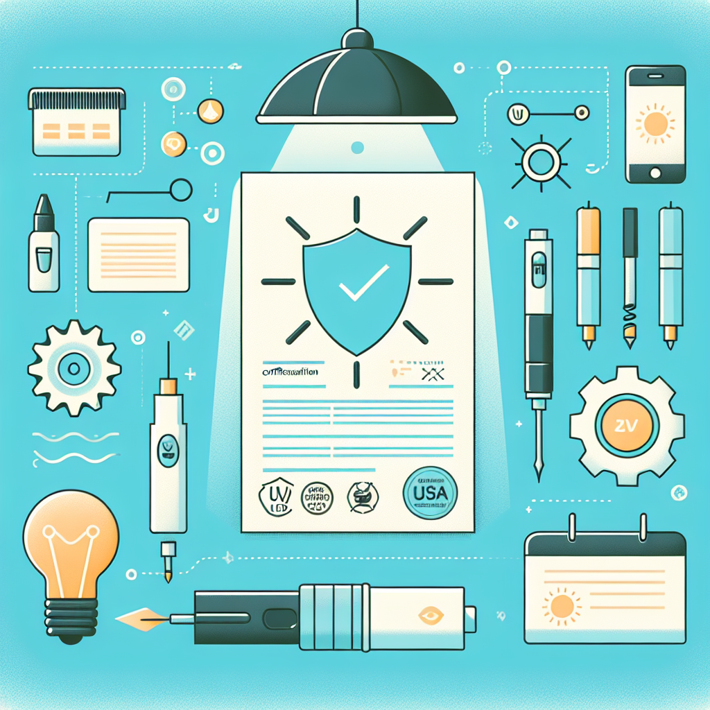 UV LED 제품 안전 인증 마크 확인 방법